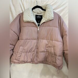 Hollister Women's Blush Puffer Coat